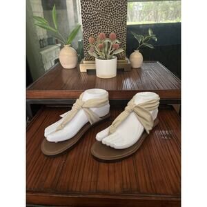Sanuk Sz 6 Yoga Sling Ella Natural Tan Womens Sandal New Minimalist Rare